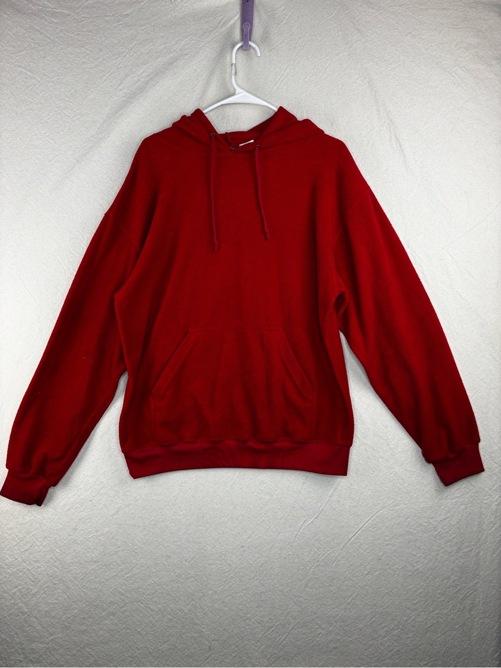 Lavender bay men’s medium red fleece hoodie